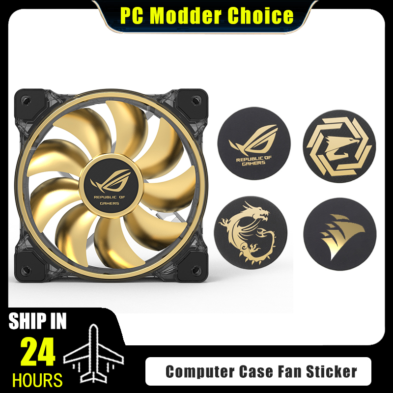 Computer Case Fan Logo Sticker - Pc Gaming Lounge ulasan dan harga